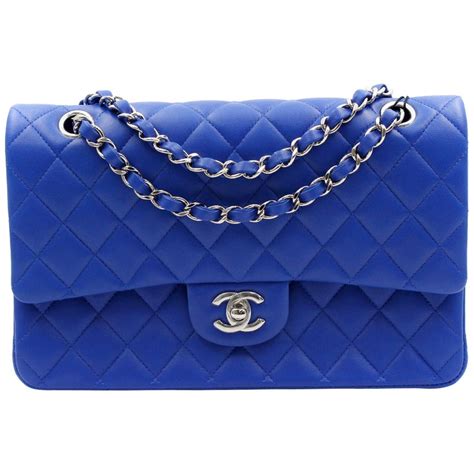 chanel royal blue purse|chanel baby blue purse.